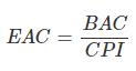 EAC Formula