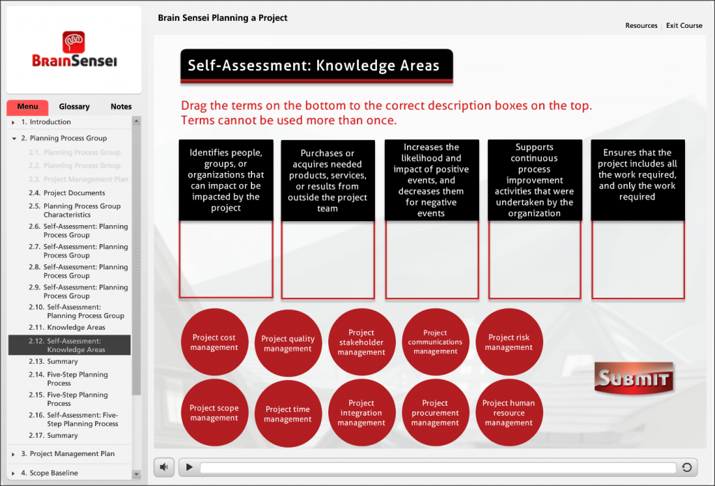 Quizzes and Self Assessments Brain Sensei PMP Review