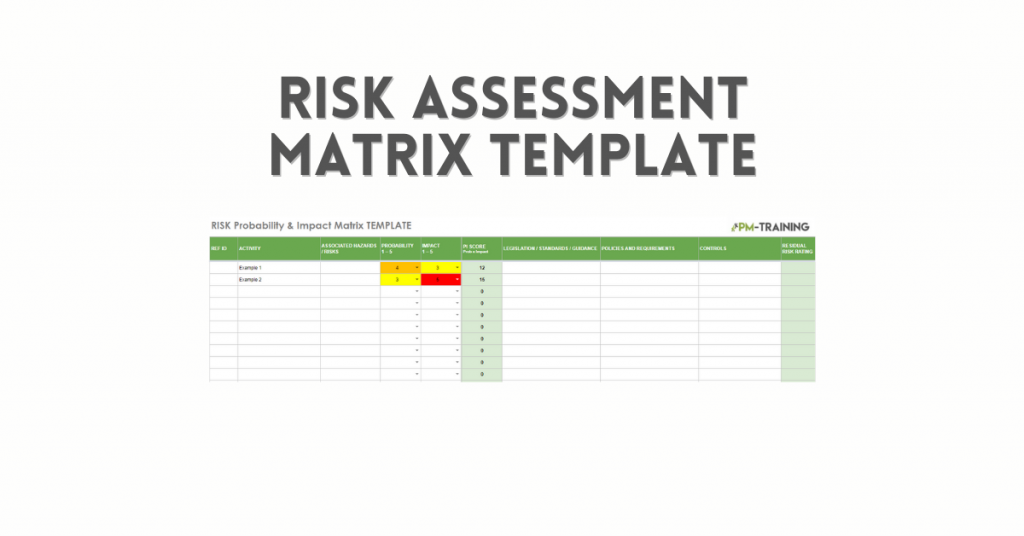 Risk Assessment Matrix Template