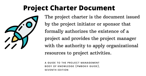 Project Charter Template PMBOK quote