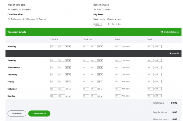 9 80 Work Schedule Calculator Quickbooks