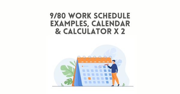 980 Work Schedule examples, Calendar & Calculator x 2