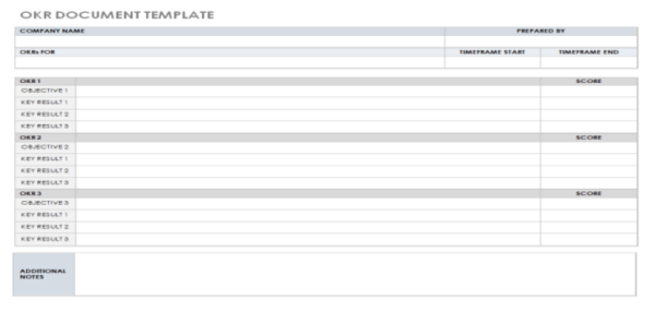 OKR Planning Template - Word 1