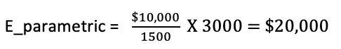 Parametric estimating project management formula