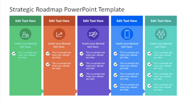 Strategic Roadmap TemplateI slidemodel