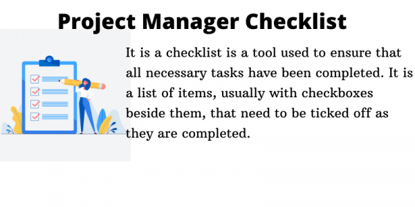 Project Manager Checklist