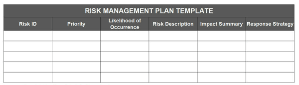 Risk Management Template - Excel 5