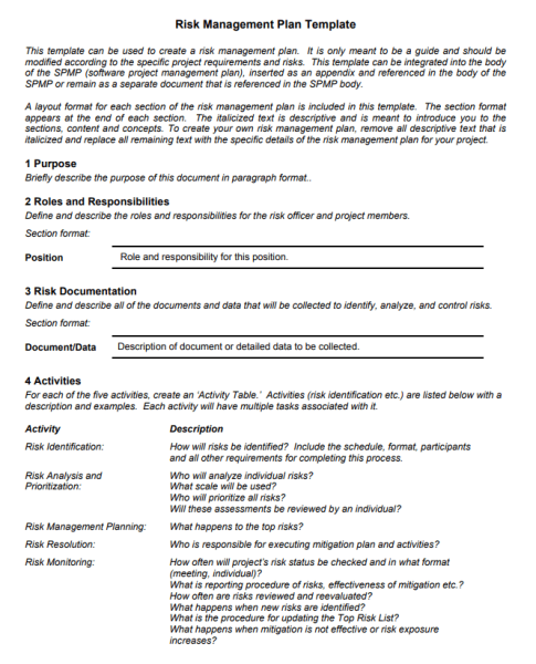 Risk Management Template - PDF 7