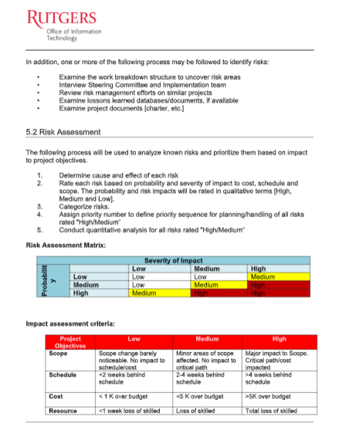 Risk Management Template - Word 6