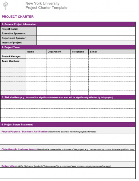 Team Charter Template NYU