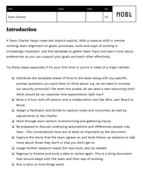 Team Charter Template - PDF 9