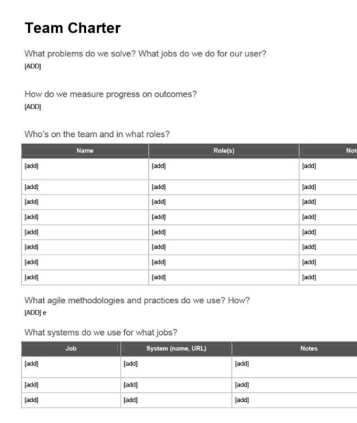 Team Charter Template - Word 4