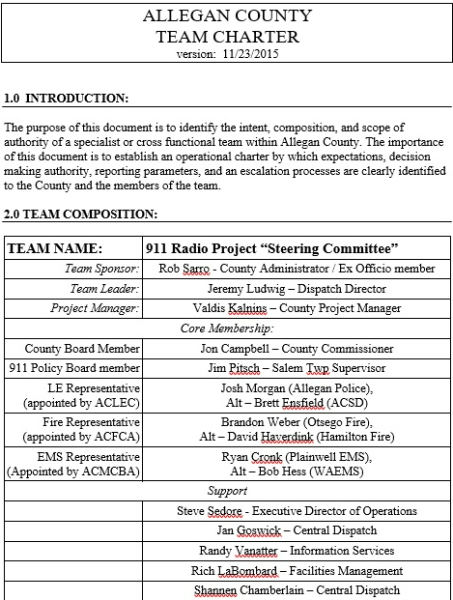 Team Charter Template - Word 8