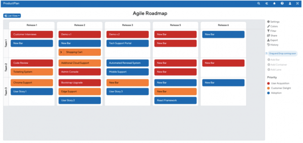 Agile Product Roadmap template