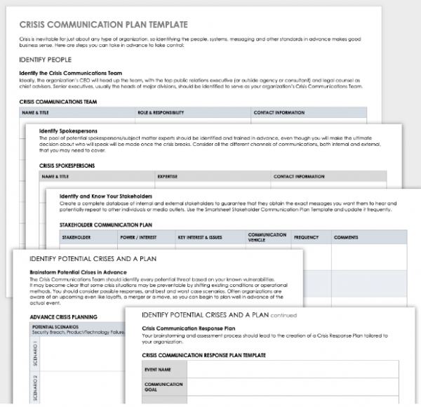 Crisis Communication Management Plan Template