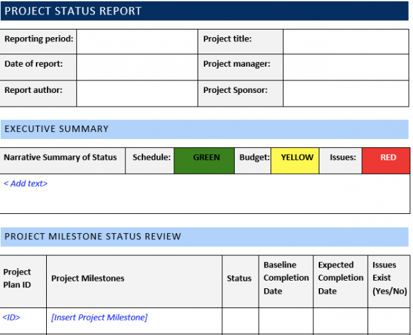 Project Status Report Template stakeholdermap 