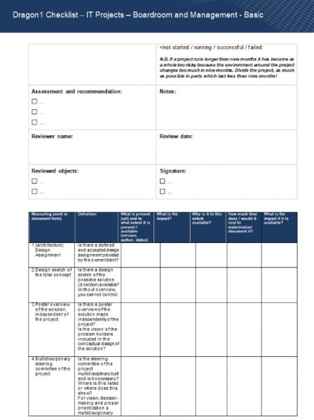 IT Quality Audit Checklist