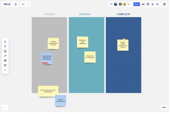 Product backlog template (Miro)