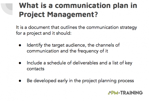 Project communication Plan