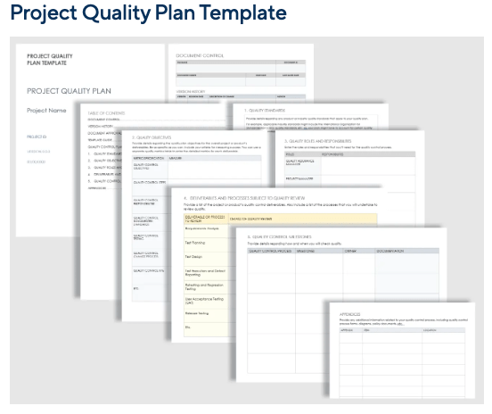 Quality management plan template 