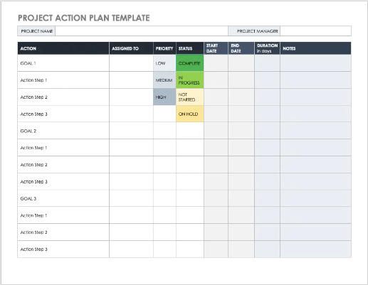 Project Plan Template