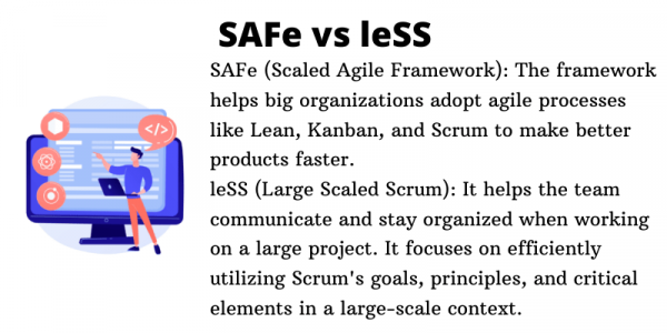 SAFe vs leSS