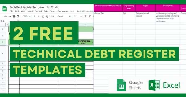 2 Free Technical Debt Register Templates - Excel, Spreadsheet