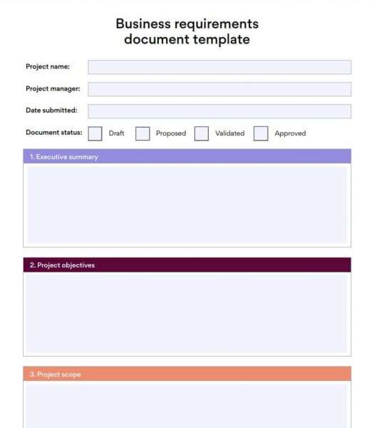 Agile Business Requirements Document Template PDF 2