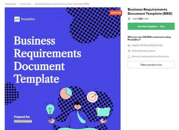 Agile Business Requirements Document Tool - PandaDocs