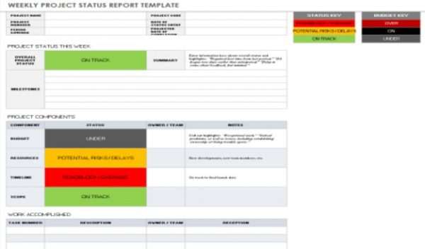 Agile Status Report Template Excel 11