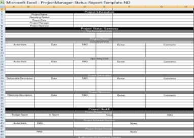 Agile Status Report Template Excel 5