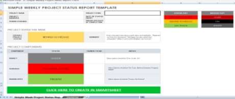 Agile Status Report Template Excel 7