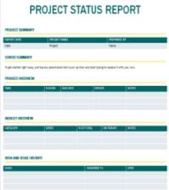 Agile Status Report Template Word 16