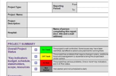 Agile Status Report Template Word 7