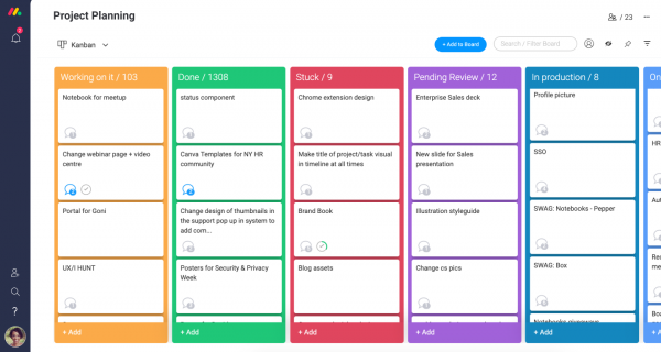 Kanban Monday Template