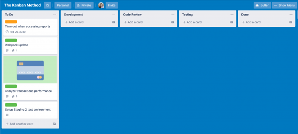 Kanban Trello Template