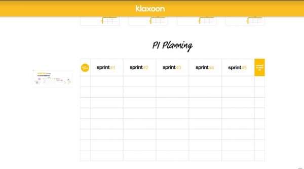 PI Planning Klaxoon