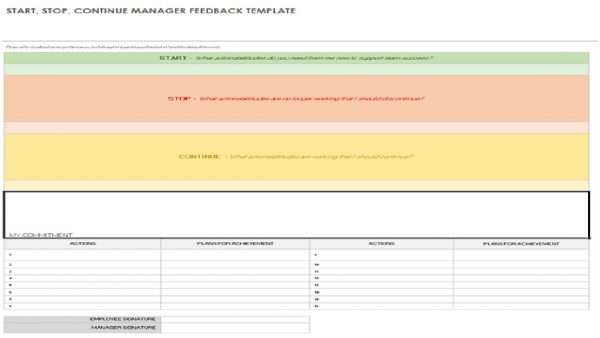 Start Stop Template Excel