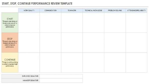 Start Stop Template Excel