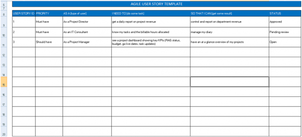 User Story Template FREE Download