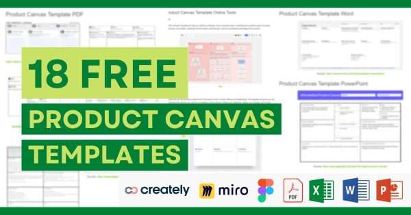 18 X Product Canvas Template