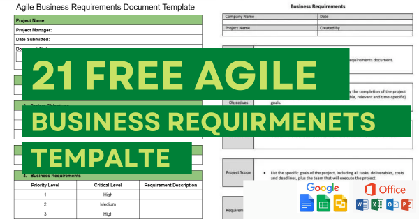 Free Agile Business Requirements Template Excel Word Google Docs