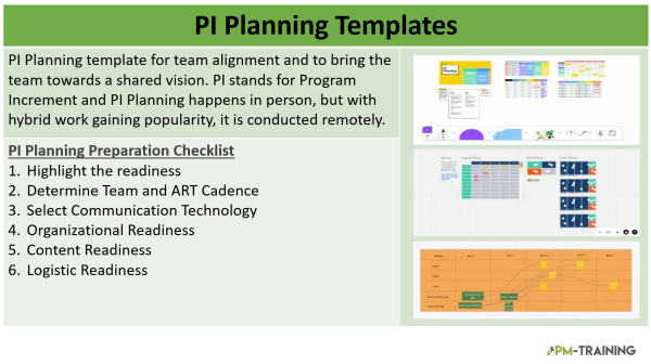 PI Planning template and preparation checklist