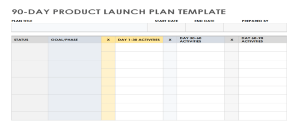 Product Launch Plan Template - Word 3