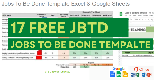 jobs to be done template excel google