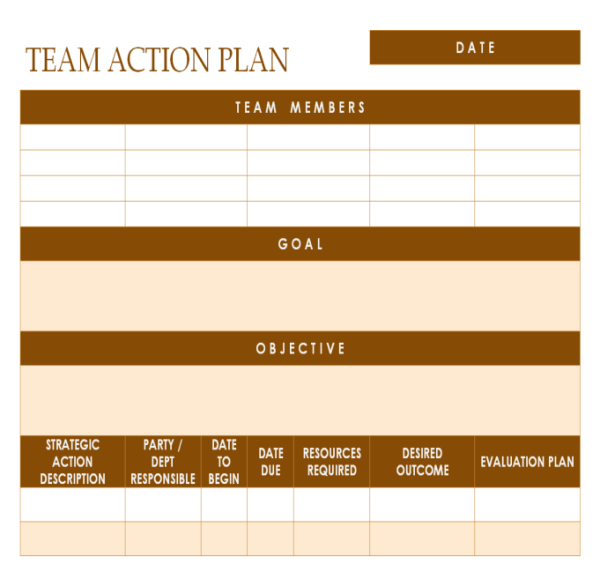 Action Plan Template - Word 10