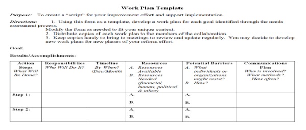 Action Plan Template - Word 11