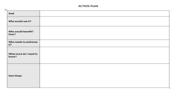 Action Plan Template - Word 2