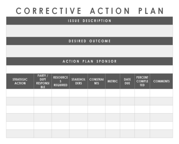 Action Plan Template - Word 8