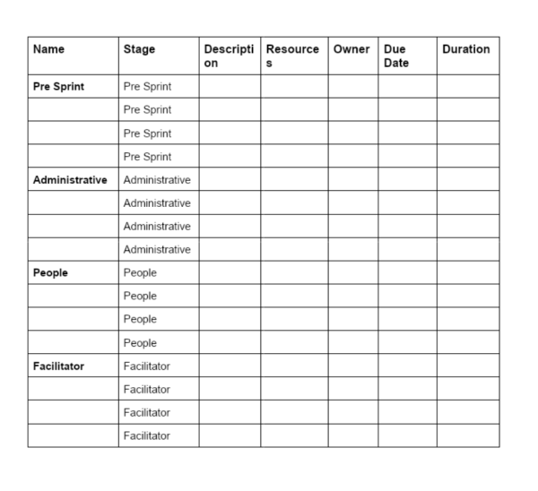 Design Sprint Template - Word 1